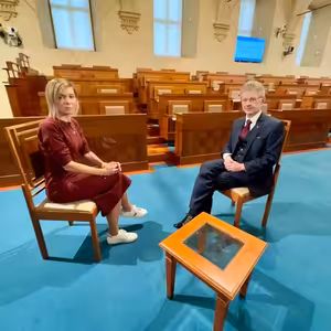 Miloš Vystrčil /ODS/, předseda senátu. Změny v senátorském klubu ANO, kandidáti na minista u prezidenta, sněmovna vrátila rozpočet