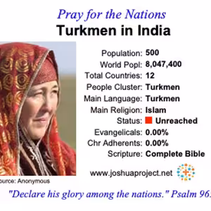 modlitby za NZES - Turkméni v Indii