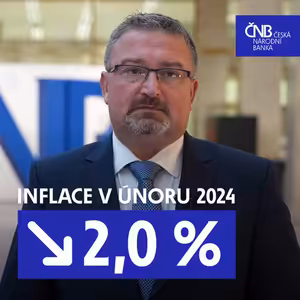 Inflace v únoru dosáhla 2% cíle ČNB