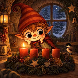 Adventní věnec 🎄 | Pohádka, která přiblíží tradice vánoc