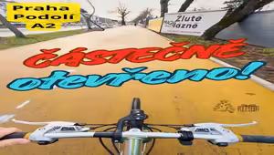 Nová žlutá stezka v Podolí je už částečně průjezdná! 🚴♀️✨