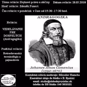 Vzdelávanie pre dospelých 98 - 2018-05-28 Zvykové právo a občiny