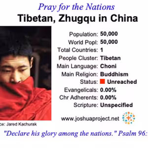 modlitby za NZES - Tibetskí Zhugqu v Číne