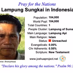 modlitby za NZES - Lampunk Sungkai v Indonézii