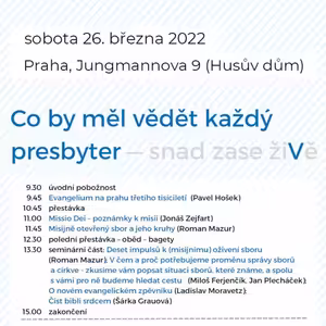 Co by měl vědět každý presbyter - přednáška Jonáše Zejfarta