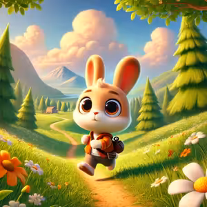 O malém zajíčkovi a kouzelném lesním světle