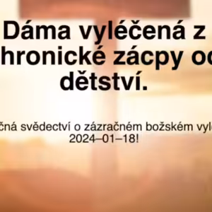 Chronická zácpa od dětství je konečně pryč.