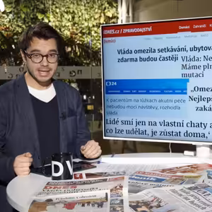 Jak zabírají opatření proti covidu? Vyzkoušejte si simulaci. Prodeje aut i hlášení obecního rozhlasu v DVTV Start