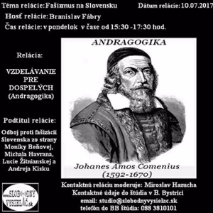 Vzdelávanie pre dospelých 55 - 2017-07-10 Odboj proti fašizácií Slovenska