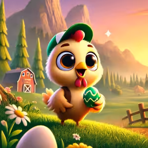 Slepička a kouzelná zrníčka - Pohádka na dobrou noc pro děti