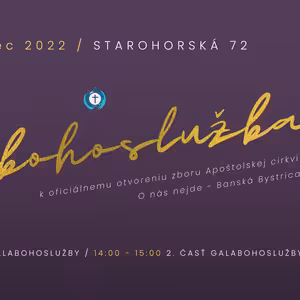 Galabohoslužba - oficiálne otvorenie zboru ONN - Pavol Zsolnai