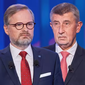 Petr Fiala (ODS) a Andrej Babiš (ANO) | 17. 12. 2023