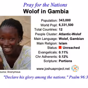 modlitby za NZES - Wolof v Gambii