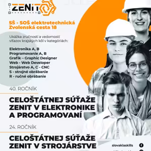 ZENIT preverí zručnosti žiakov v oblastiach programovania, grafiky, elektroniky a strojárstva