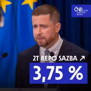 ČNB zvýšila úrokové sazby o 0,25 procentního bodu | Záznam tiskové konference ze 18. 6. 2026