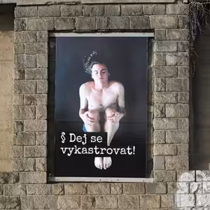 Artwall: Za trest (Pavlína Fichta Čierna ve spolupráci s Claude Johannom Čiernym)