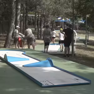 Minigolf na Aquadromu.