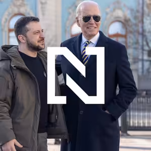 Souboj symbolů. Biden byl v Kyjevě, diktátor v televizi