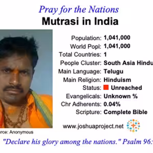 modlitby za NZES - Mutrasi v Indii