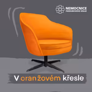 V oranžovém křesle