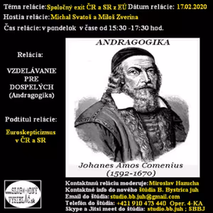 Vzdelávanie pre dospelých 184 - 2020-02-17 Spoločný exit ČR a SR z EÚ