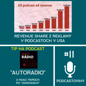 #11 - Ako rozumieť podcastovým štatistikám? / Revenue share z podcastov v USA za rok 2022 +26% / TIP na podcast: Autoradio