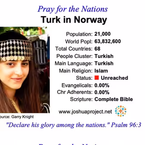 modlitby za NZES - Turci v Nórsku