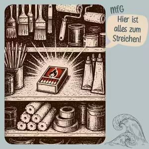 Hier ist alles zum Streichen