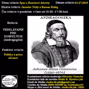 Vzdelávanie pre dospelých 151 - 2019-07-01 Spor o Benešové dekréty...