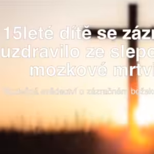 Najednou přestal syn vidět.