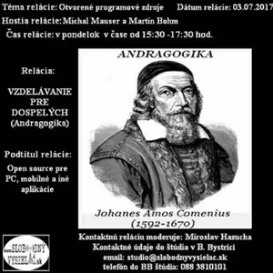 Vzdelávanie pre dospelých 54 - 2017-07-03 Open souce pre PC a iné aplikácie...