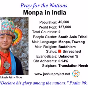 modlitby za NZES - Monpa v Indii
