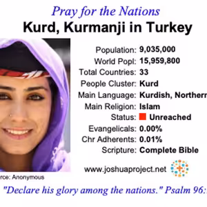 modlitby za NZES - severní Kurdi v Turecku