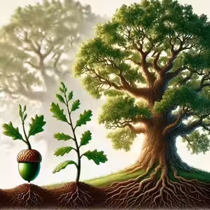 Příběh o dubu a žaludu (22. mezidobí B Nýrsko)