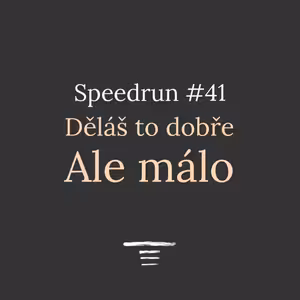 Děláš to dobře, ale málo - Speedrun #41