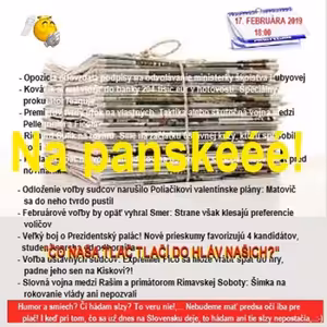 Na panské - 2019-02-17 humoristický týždenník 05/2019
