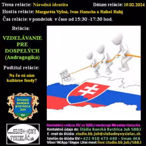 Vzdelávanie pre dospelých 390 - 2024-02-19 Na čo sú kultúrne fondy ?