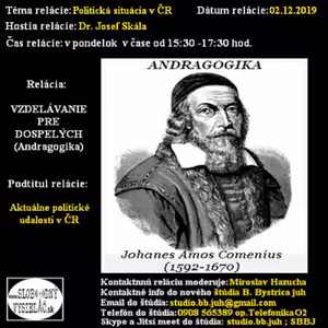 Vzdelávanie pre dospelých 173 - 2019-12-02 Politická situácia v ČR...