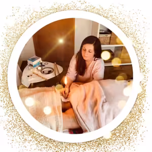 #60 s hostem Andrea Jiskrová, tělové svíce