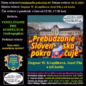 Vzdelávanie pre dospelých 478 - 2025-11-03 Kam mieri monetárny systém ?