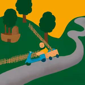 Modrá Vespa starého pana Františka + měsíční relaxace