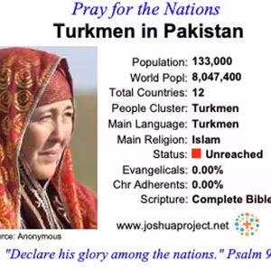 modlitby za NZES - Turkméni v Pakistane