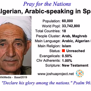 modlitby za NZES - Arabsky hovoriaci Alžírčania v Španielsku