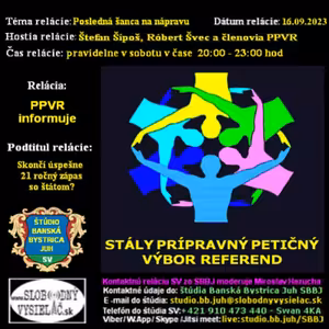 Prípravný petičný výbor referend 78 - 2023-09-16 Posledná šanca na nápravu