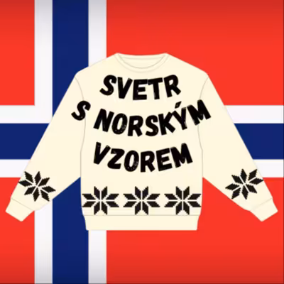 Svetr s norským vzorem