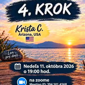 4. Krok (Nedeľa spíker) - Krista C. (Arizona, USA) - 11.10.2026