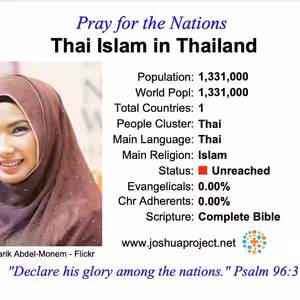 modlitby za NZES - Južní Islamskí Thajčania v Thajsku