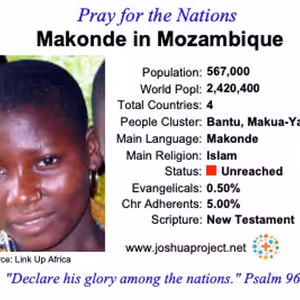 modlitby za NZES - Makonde v Mozambiku