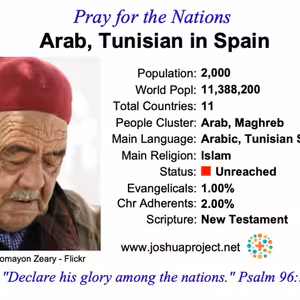 modlitby za NZES - tuniský Arabi vo Španielsku