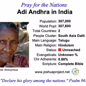 modlitby za NZES - Adi Andhra v Indii